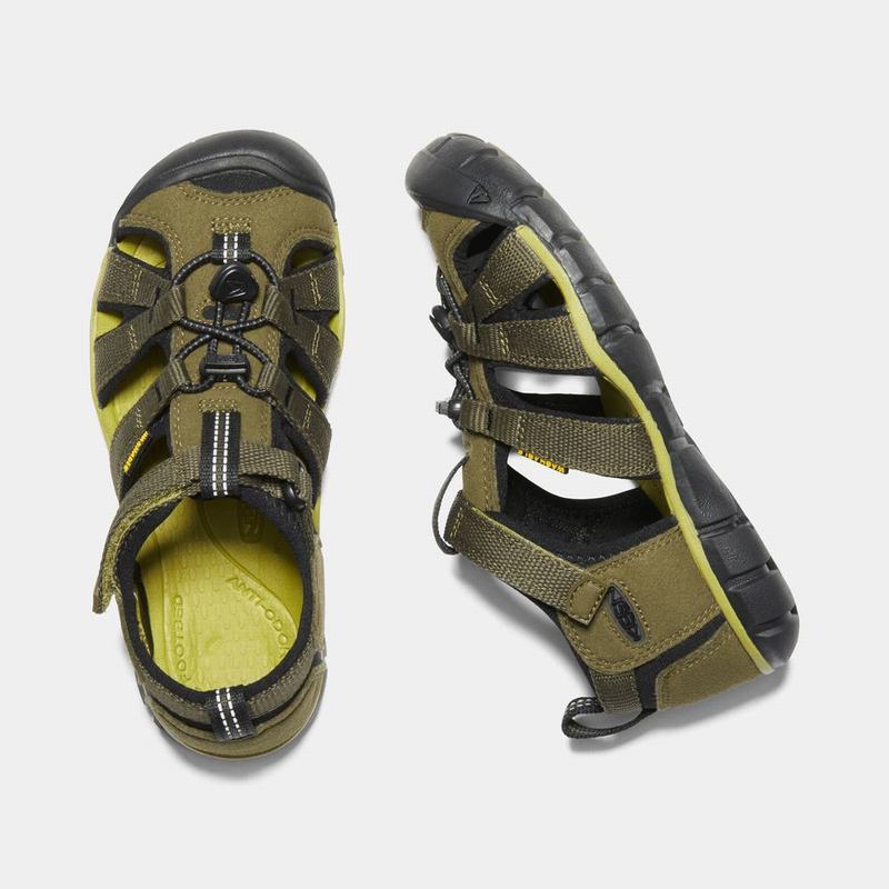 Buy Keen Seacamp II Cnx Kids Sandals Olive/Black (4687-CPEQW)